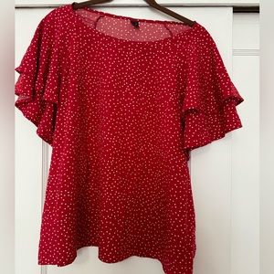 3XL SHEIN Polka Dot Top